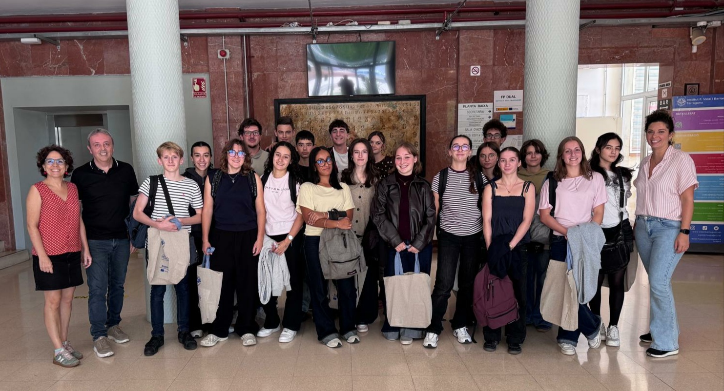 Alumnat francès i de l'institut durant la mobilitat Erasmus+ entre Tarragona i Vienne